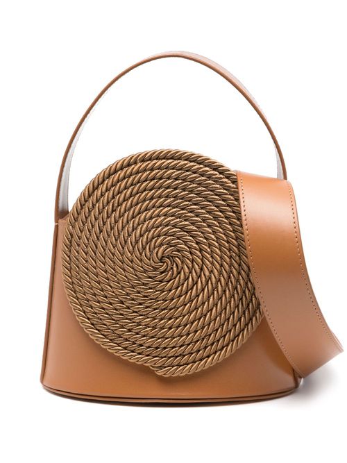 Gunther leather tote bag - Brown