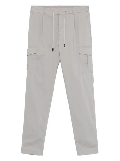 Tapered Cargo Trousers — Grey