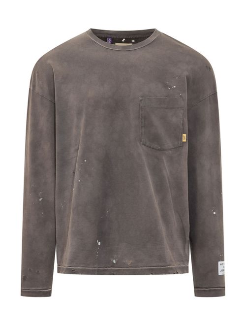 Distressed Crew Neck T-Shirt