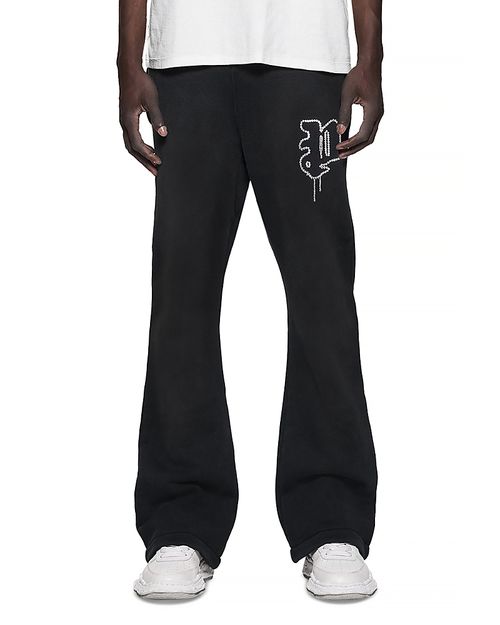 Flared Leg Pants in Black