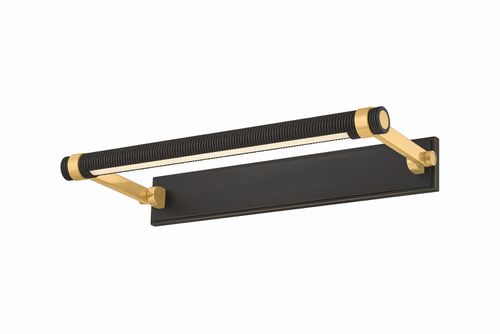 Aged Brass LED Picture Light from the Duell Collection