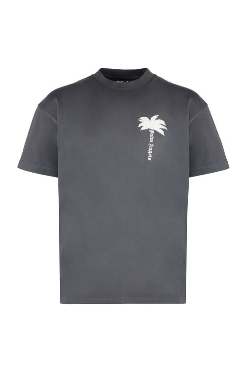 Palm Tree-print Cotton T-shirt