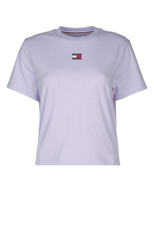Logo-Embroidered Recycled Cotton T-shirt — Purple