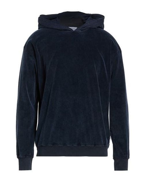 Man Sweatshirt Navy Size L Cotton