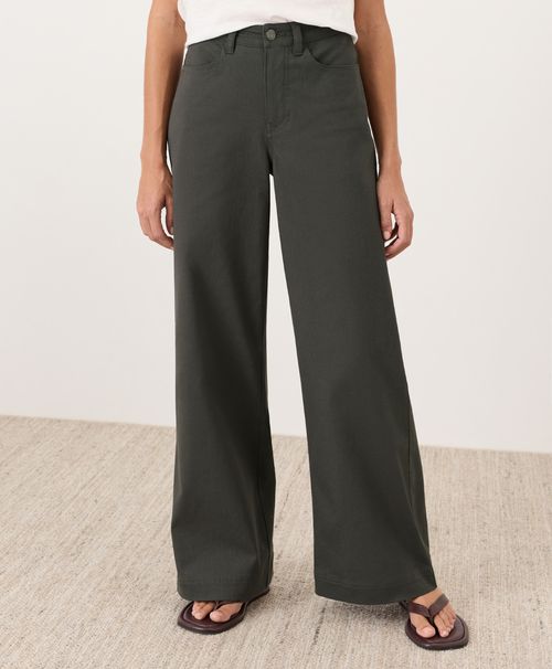 Women's Oak Stretch Twill Wide Leg Pant Z