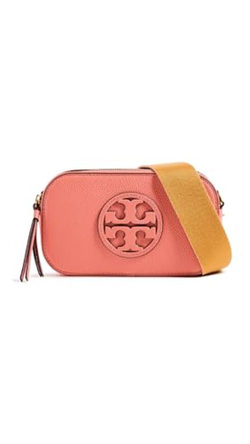Tory Burch Women's Miller Mini Crossbody Bag, Coral Crush, Pink, One Size