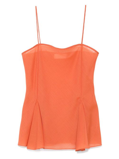 Foundation wool tank top - Orange