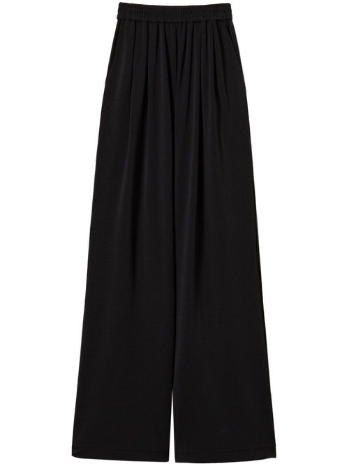 Jersey palazzo trousers - Black