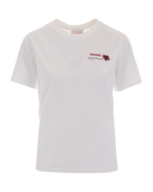 White Crew Neck Graphic T-Shirt