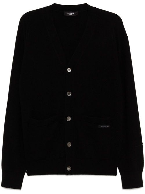Pure cashmere cardigan - Black