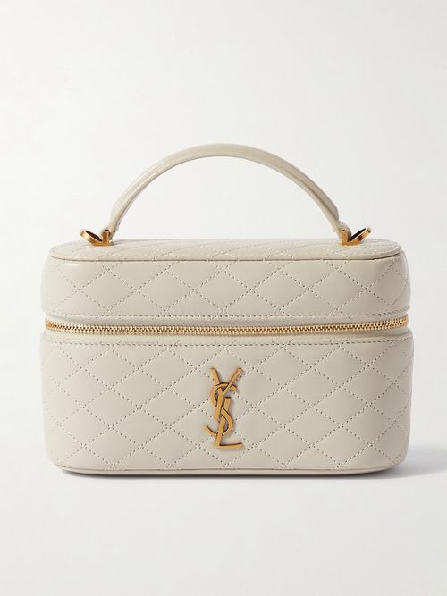 Gaby Vanity Leather Shoulder Bag - Off-white