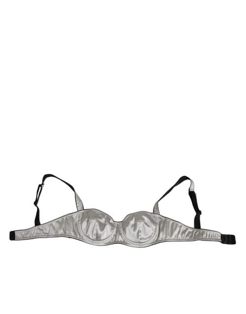Underwired Balconette Bra — Gray