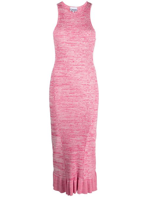 Knitted midi dress - Pink