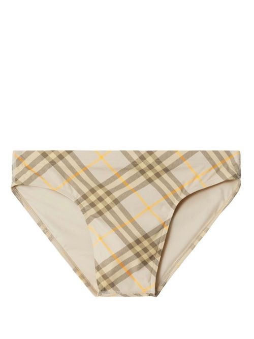 Checkered swimming briefs - Neutrals