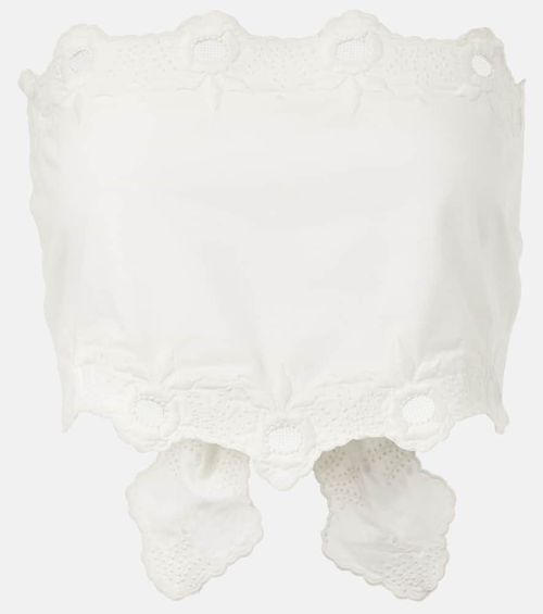 Antoinette embroidered cotton top