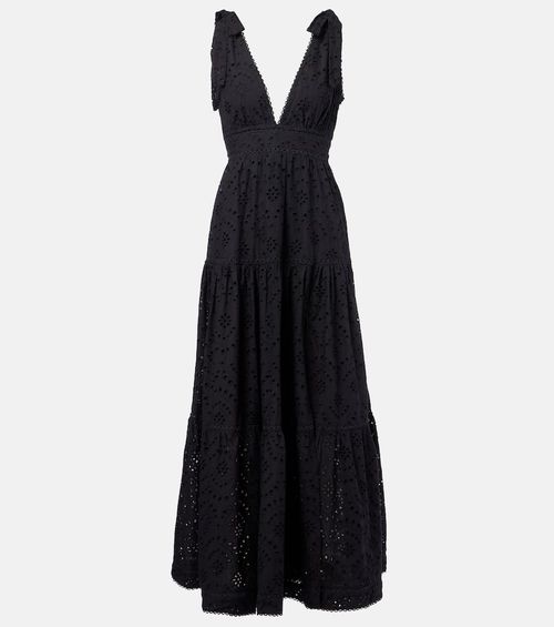 Perla embroidered cotton maxi dress