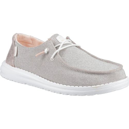 Heydude Wendy Metallic Sparkle Synthetic Women's Grey Shoe