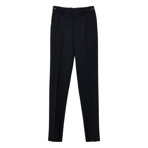 Tailored Wool Trousers — Black