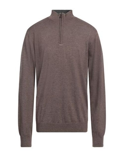 Cashmere Company Man Turtleneck Khaki Size 46 Wool, Cashmere, Silk, Nylon