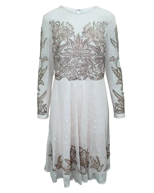 Aidan Mattox Multicolor Silk Cocktail Women's Dre