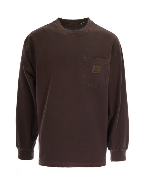 Organic Cotton Loose Pocket T-Shirt — Brown