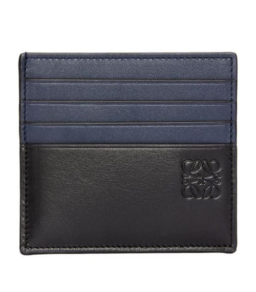 로에베 남성 Leather Open Bicolour Card Holder