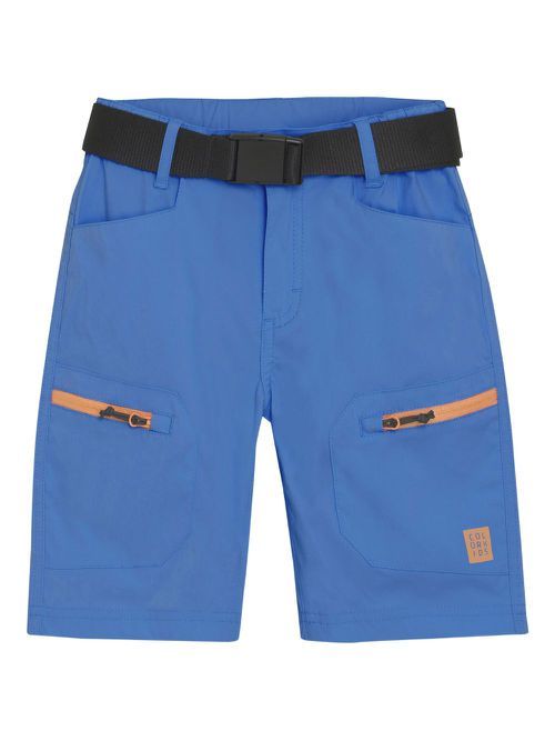 Belted casual shorts - Blue
