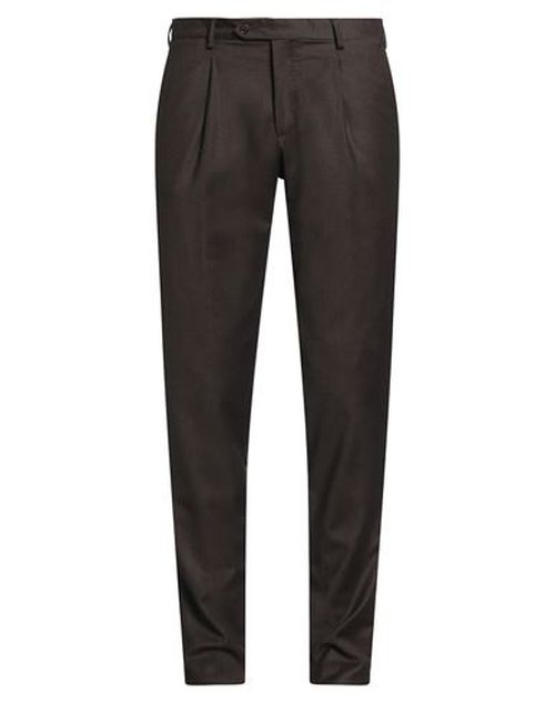 Man Pants Chocolate brown Size 30 Virgin Wool, Elastane
