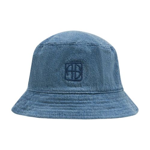 A-12-12027-WHD59 Cotton Denim Bucket Hat — Blue
