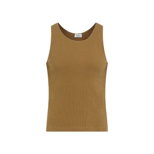 Brown Logo Tank Top
