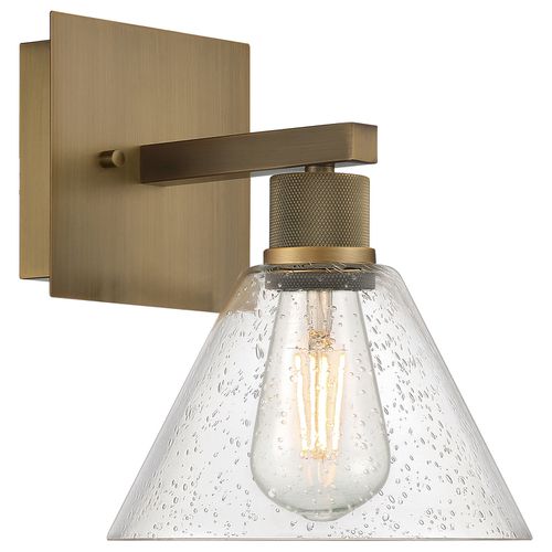 Antique Brushed Brass LED Wall Sconce from the Port Nine Martini Collection