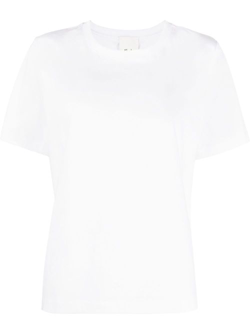 Round-neck short-sleeve T-shirt - White