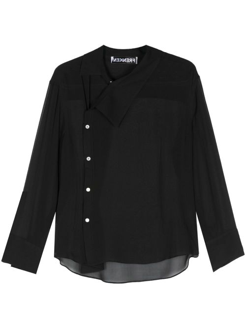 Cross Asymetric shirt - Black