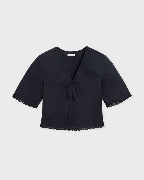 By Malene Birger Top Ulrikke Black