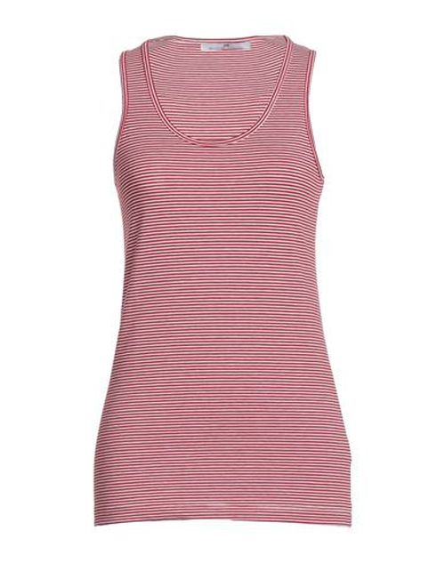 Woman Tank top Red Size XL Cotton, Elastane