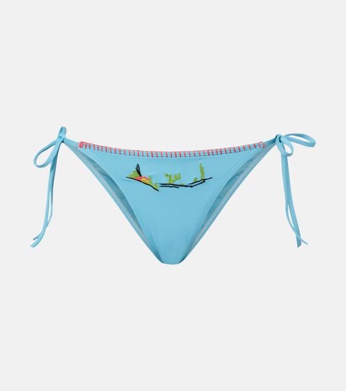 Sisley embroidered bikini bottoms