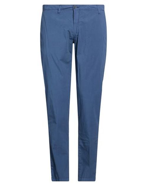 Man Pants Navy Size 34 Cotton, Elastane