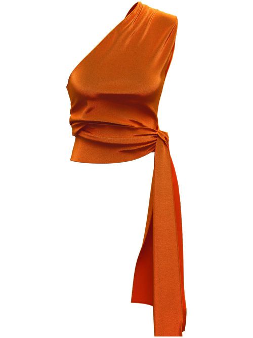 The Wrap sleeveless top - Orange