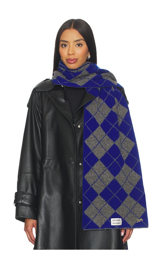 Damson Madder Saskia Scarf in Blue. a