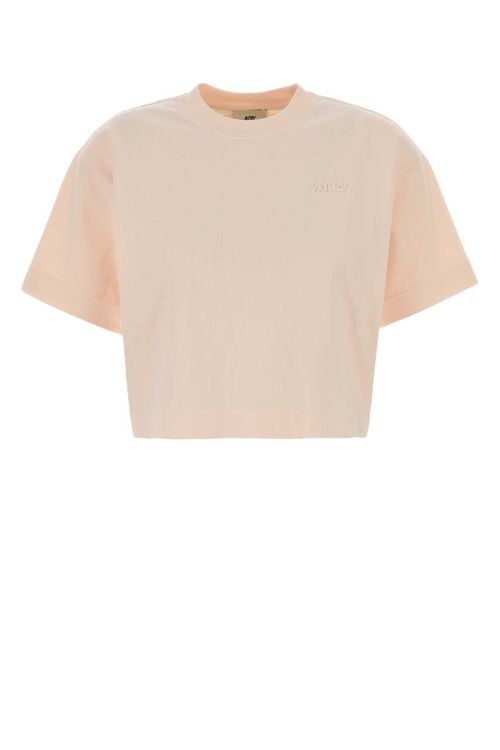 Cotton Crew Neck T-Shirt — Pink