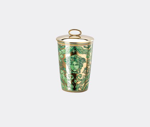 'medusa Garland' Candle With Lid, Green