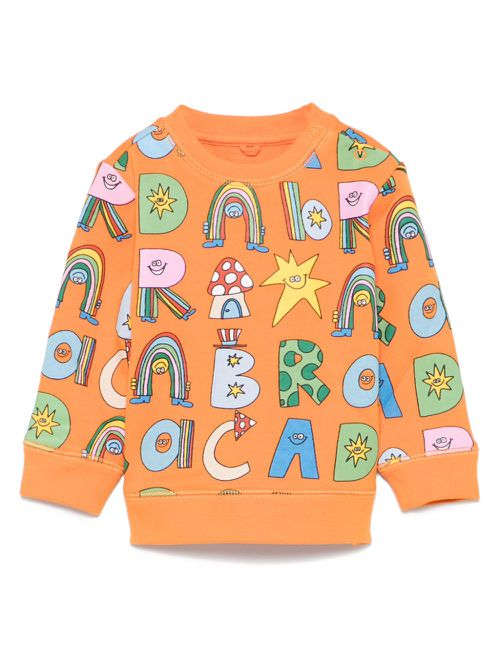 Illustration-print sweatshirt - Orange
