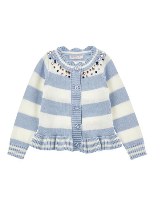 Striped cardigan - Blue