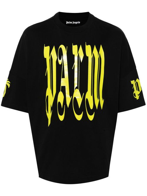 Gothic logo-print T-shirt - Black