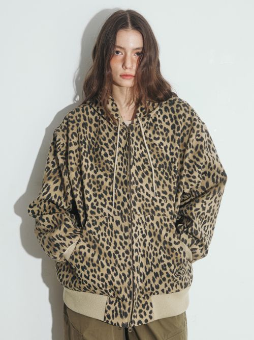 Leopard print hoodie