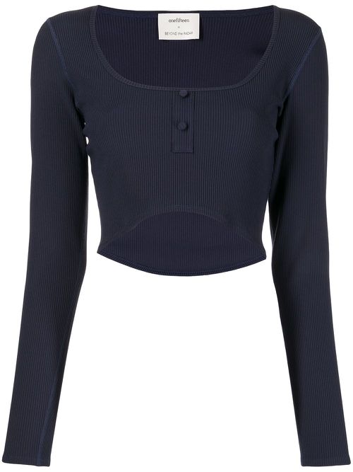 X Beyond The Radar cropped top - Blue