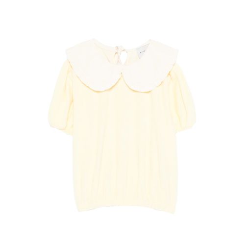 Ruffled Collar T-shirt