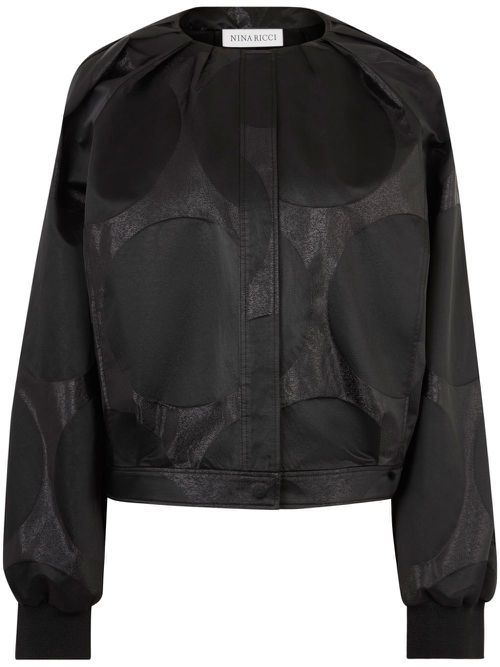 Lurex bomber jacket - Black