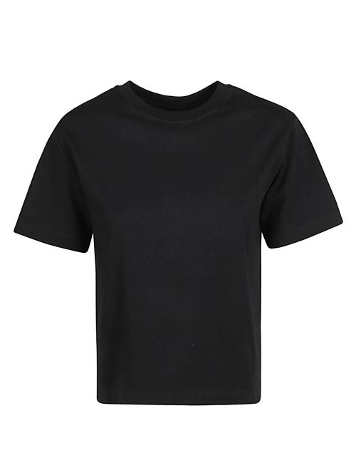 Slim Fit Cotton T-shirt — Black