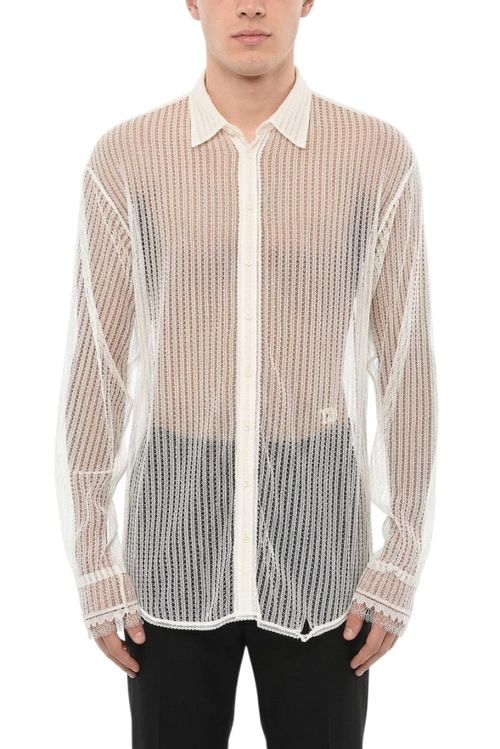 White Relaxed Lace Shirt